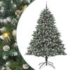 vidaXL Uměl&yacute; v&aacute;nočn&iacute; stromeček Zelen&aacute; 210 cm PVC, plast a ocel