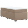 vidaXL Box spring postel s matrac&iacute; cappuccino 100x200 cm uměl&aacute; kůže
