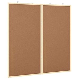 vidaXL Informačn&iacute; n&aacute;stenka 80 x 80 x 1.4 cm Masivn&iacute; borovicov&eacute; dřevo