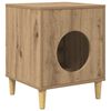 vidaXL Kočič&iacute; dům Dub artisan 42,5 x 40 x 53 cm Kompozitn&iacute; dřevo