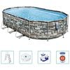 Bestway Baz&eacute;nov&yacute; set Power Steel Comfort Jet Series ov&aacute;l 610x366x122cm