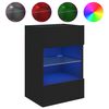 vidaXL N&aacute;stěnn&aacute; TV skř&iacute;ňka s LED osvětlen&iacute;m čern&aacute; 40 x 30 x 60,5 cm