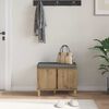 vidaXL Chodbičkov&aacute; lavice s pol&scaron;t&aacute;řem Artisanov&yacute; dub 60 x 38 x 46 cm