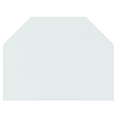 vidaXL Skleněná deska pod kamna šestiúhelníková 80 x 60 cm
