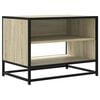 vidaXL TV skř&iacute;ňka dub sonoma 61 x 40 x 46 cm kompozitn&iacute; dřevo a kov