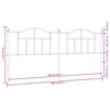 vidaXL Kovov&eacute; čelo postele b&iacute;l&eacute; 200 cm