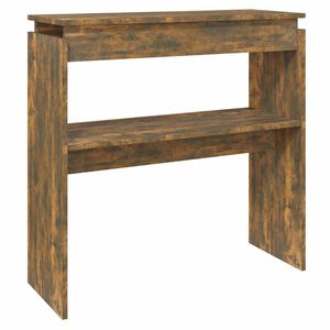 vidaXL Konzolov&yacute; stolek kouřov&yacute; dub 80 x 30 x 80 cm kompozitn&iacute; dřevo