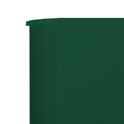 vidaXL 3dílná zástěna proti větru látková 400 x 160 cm zelená