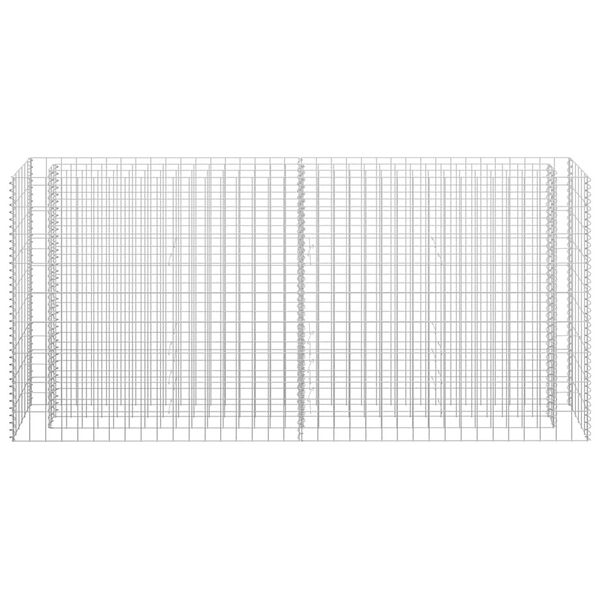 vidaXL Gabionový vyvýšený záhon pozinkovaná ocel 180 x 30 x 90 cm