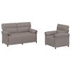 vidaXL Set pohovek 2 ks Taupe Textil