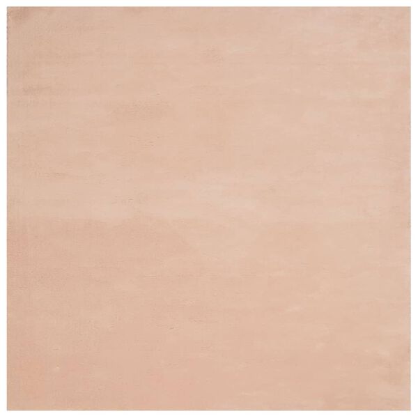 vidaXL Koberec HUARTE kr&aacute;tk&yacute; vlas měkk&yacute; a prateln&yacute; blush 120x120 cm