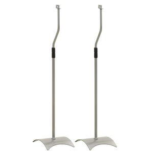 Univerz&aacute;ln&iacute; stojany na reproduktory, stř&iacute;brn&eacute;, 2 ks