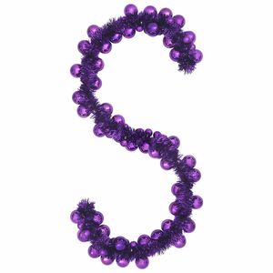 vidaXL V&aacute;nočn&iacute; koule girlanda Lila 186 cm Polystyren