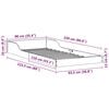 vidaXL R&aacute;m postele Hněd&aacute; 90 x 220 cm Masivn&iacute; borov&eacute; dřevo