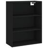 vidaXL Skř&iacute;ň highboard čern&aacute; 69,5 x 34 x 180 cm kompozitn&iacute; dřevo
