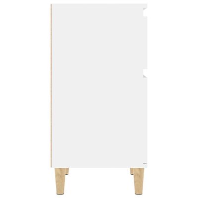 vidaXL Noční stolek bílý s vysokým leskem 40 x 35 x 70 cm