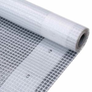 vidaXL Kryc&iacute; plachta b&iacute;l&aacute; 1,5 x 15 m 260 g/m&sup2;
