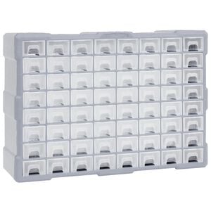 vidaXL Organiz&eacute;r se 64 z&aacute;suvkami 52 x 16 x 37,5 cm