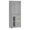 vidaXL Skř&iacute;ň highboard &scaron;ed&aacute; sonoma 69,5 x 34 x 180 cm kompozitn&iacute; dřevo