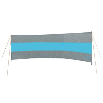 Bo-Camp Větrná zástěna Brendan 500 x 140 cm šedá a modrá