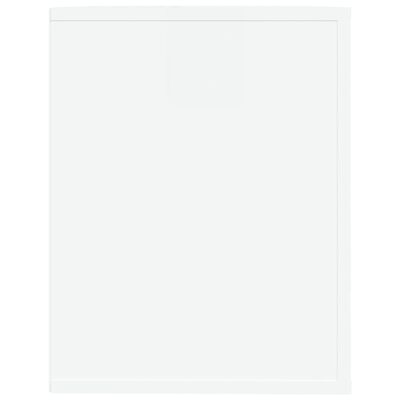 vidaXL Botník bílý s vysokým leskem 75 x 35 x 45 cm kompozitní dřevo