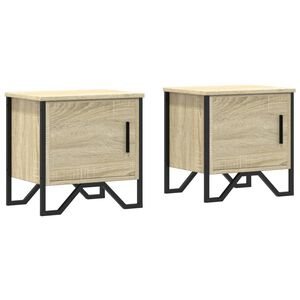 vidaXL Nočn&iacute; stolky 2 ks dub sonoma 40 x 30 x 40 cm dřevotř&iacute;ska