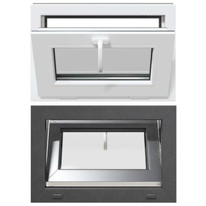 vidaXL Okeno do suter&eacute;nu RISOR 60 x 40 cm PVC a sklo