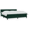 vidaXL Postel Box Spring s matrac&iacute; tmavě zelen&aacute; 200x220 cm samet