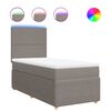 vidaXL Box spring postel s matrac&iacute; taupe 90x190 cm textil