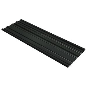 vidaXL Stře&scaron;n&iacute; panel 12 pcs Antracit 129 x 45 cm Pozinkovan&aacute; ocel