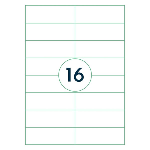 rillprint Samolepic&iacute; etikety 105 x 37 mm 1 000 archů b&iacute;l&eacute;