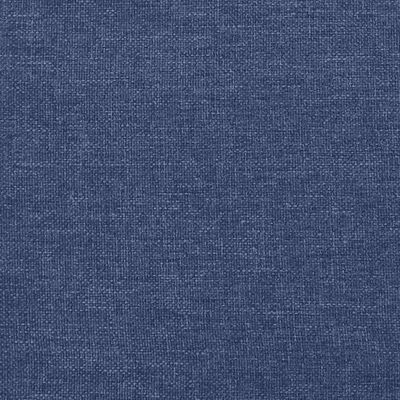 vidaXL Čelo postele s LED modré 180x5x78/88 cm textil