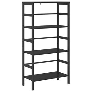 vidaXL Knihovna 3 &uacute;rovn&iacute; 60 x 29,5 x 115 cm Kompozitn&iacute; dřevo Čern&yacute; dub