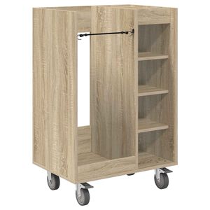 vidaXL Golfov&aacute; skř&iacute;ň s kolem Jednobarevn&yacute; Sonoma dub 65 x 45 x 98 cm