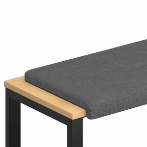 vidaXL Pol&scaron;t&aacute;ř na lavici Textil Tmavě &scaron;ed&aacute; Hloubka 35 cm