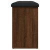 vidaXL Lavice s botníkem hnědý dub 102 x 32 x 50 cm kompozitní dřevo