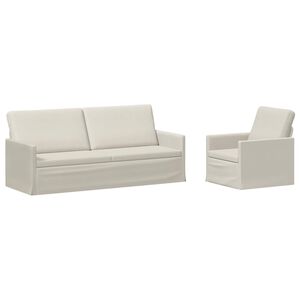 vidaXL Set pohovek 2 pcs Kr&eacute;mov&aacute; Samet