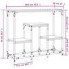vidaXL Konzolov&yacute; stolek kouřov&yacute; dub 89,5 x 28 x 76 cm kompozitn&iacute; dřevo