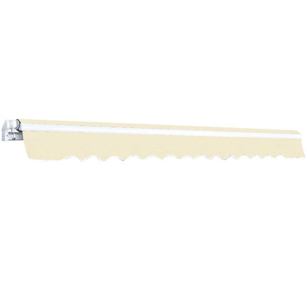 vidaXL Skládací markýza ručně ovládaná 400 cm krémová