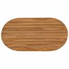 vidaXL Deska stolu 80 x 40 x 3,5 cm Ov&aacute;ln&yacute; Pevn&eacute; teakov&eacute; dřevo