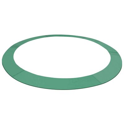 vidaXL Kryt pružin PE zelený na kruhovou trampolínu o průměru 3,66 m