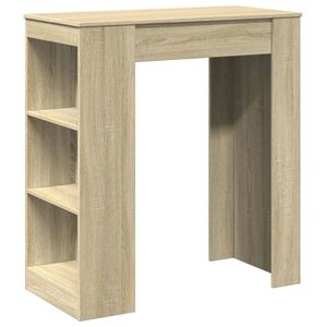 vidaXL Barov&yacute; stůl s reg&aacute;ly dub sonoma 95 x 47 x 103,5 cm kompozit
