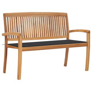 vidaXL Stohovateln&aacute; zahradn&iacute; lavice s podu&scaron;kou 128,5 cm masivn&iacute; teak
