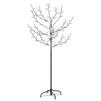 vidaXL Vánoční strom 120 LED teplé bílé světlo třešňový květ 150 cm