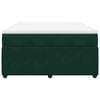 vidaXL Box spring postel s matrac&iacute; tmavě zelen&aacute; 140x200 cm samet