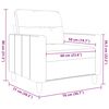vidaXL Křeslo kr&eacute;mov&eacute; 60 cm textil