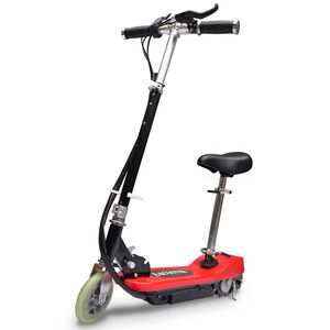 vidaXL Elektrick&aacute; koloběžka se sed&aacute;tkem 120 W červen&aacute;