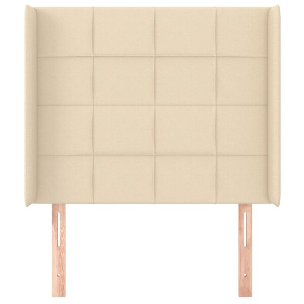 vidaXL Čelo postele typu u&scaron;&aacute;k kr&eacute;mov&eacute; 83x16x118/128 cm textil