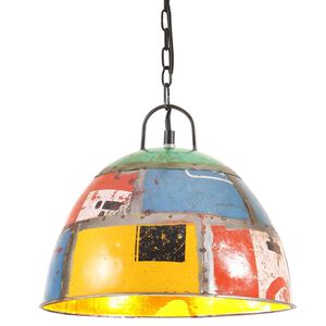 vidaXL Industri&aacute;ln&iacute; vintage z&aacute;věsn&eacute; sv&iacute;tidlo 25 W pestr&eacute; kulat&eacute; 31 cm