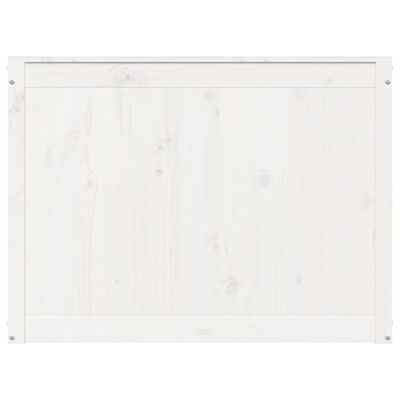 vidaXL Truhla na prádlo bílá 88,5 x 44 x 66 cm masivní borové dřevo